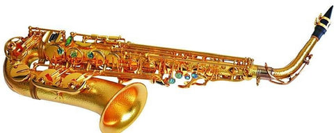 Hand Made Body Shell Button Brass Alto Saxophone